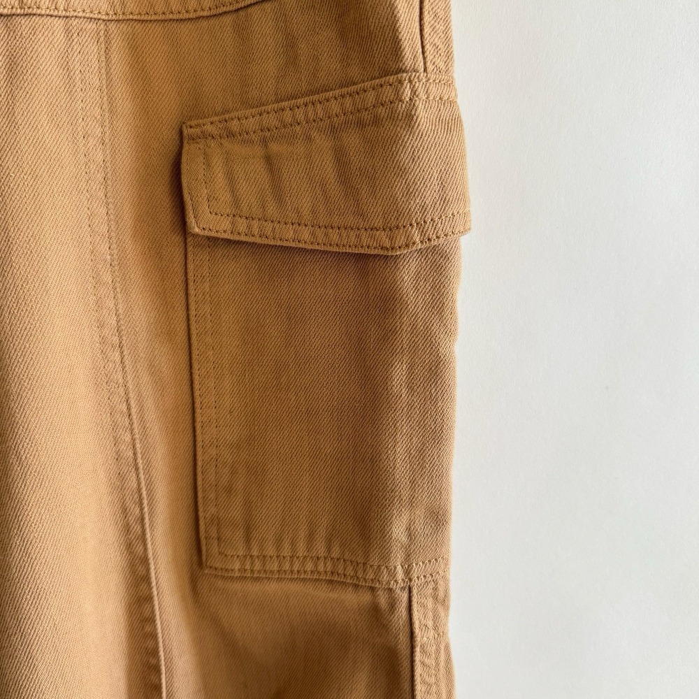 Banana Republic High Rise Tapered Utility Pants Iced Latte 12 Tan Cargo Safari - Picture 3 of 14